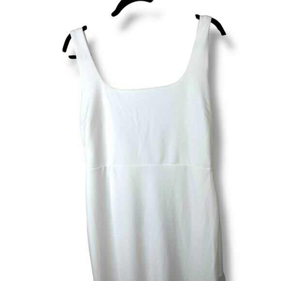 Lulus Bridal NWT Loving Fate White Bow Square Neck Backless Maxi Gown Dress XL - Picture 4 of 11